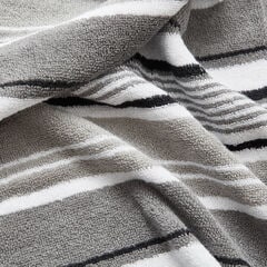 AGONDA STRIPED TOWEL SET, 6-PC,Grey Heather,large