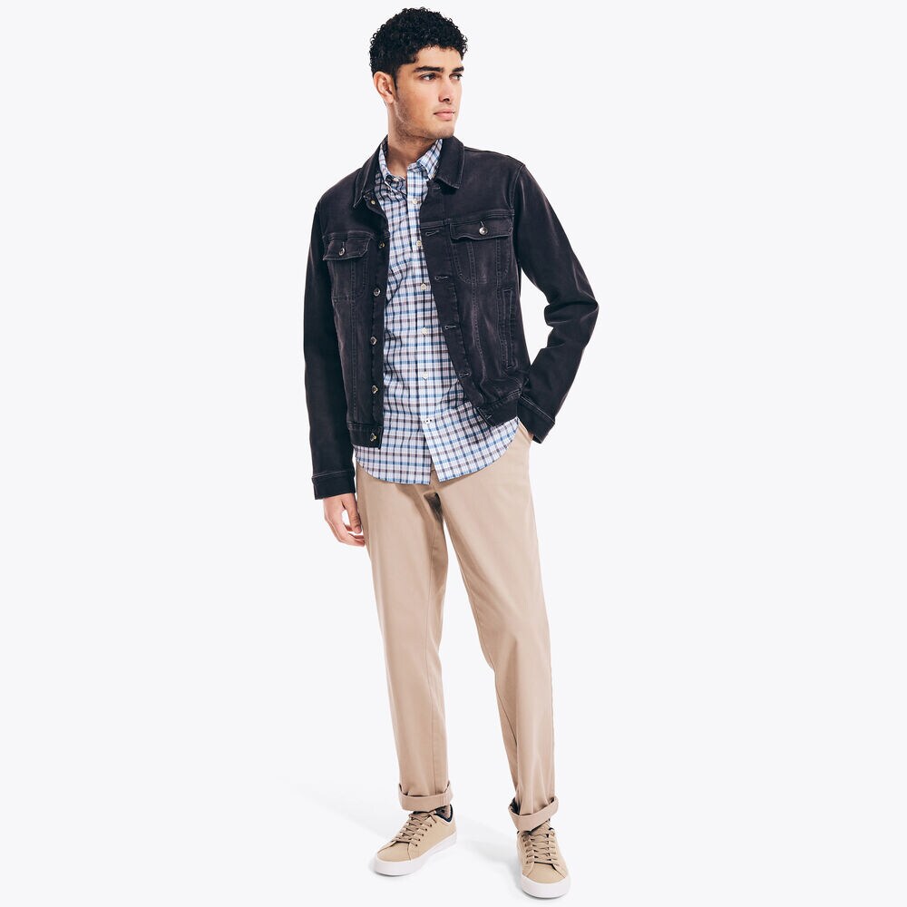 NAVTECH PLAID SHIRT,Castlerock Grey,large