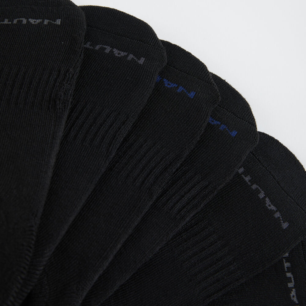 LOGO STRETCH LINER SOCKS, 6-PACK,Black Onyx,large