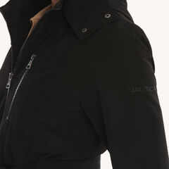 Belted Lightweight Coat,True Black,large