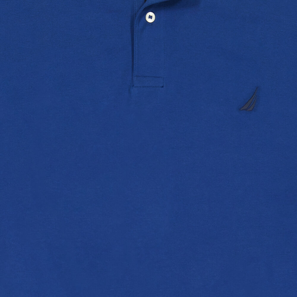 BIG & TALL STRETCH MESH POLO,Estate Blue,large