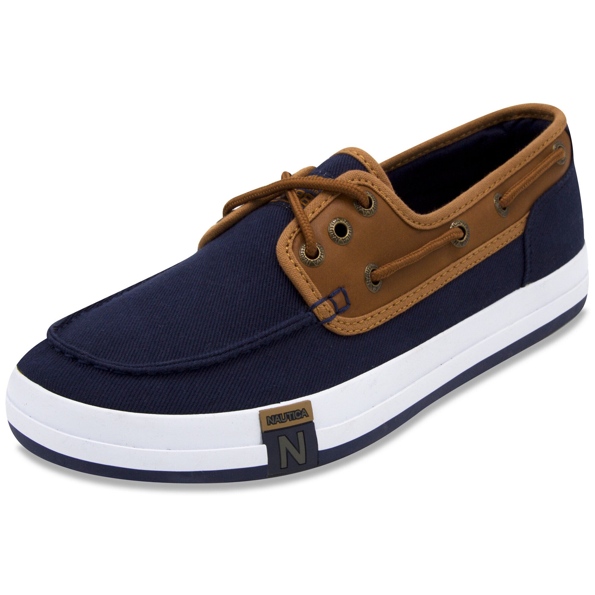 Spinnaker III Boat Shoe,Sapphire/Pitch Yellow,large
