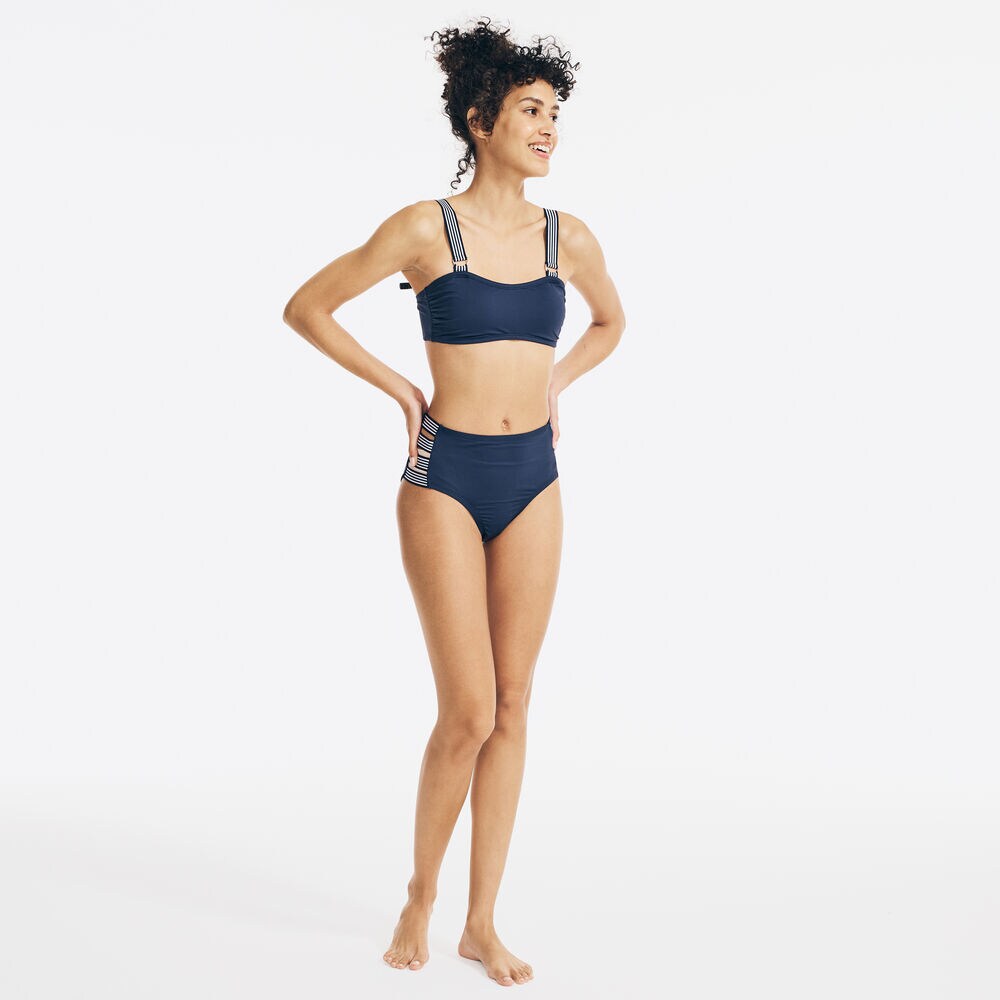 HIGH-RISE SIDE-STRAP SWIM BRIEF,Stellar Blue Heather,large