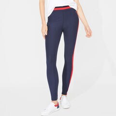 SIDE-STRIPE FLEECE LEGGING,Stellar Blue Heather,large