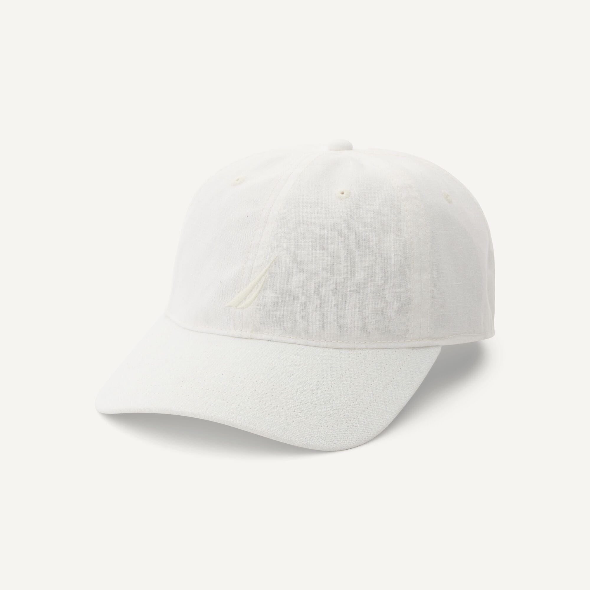 Linen Baseball Cap,Nautica Stone,large