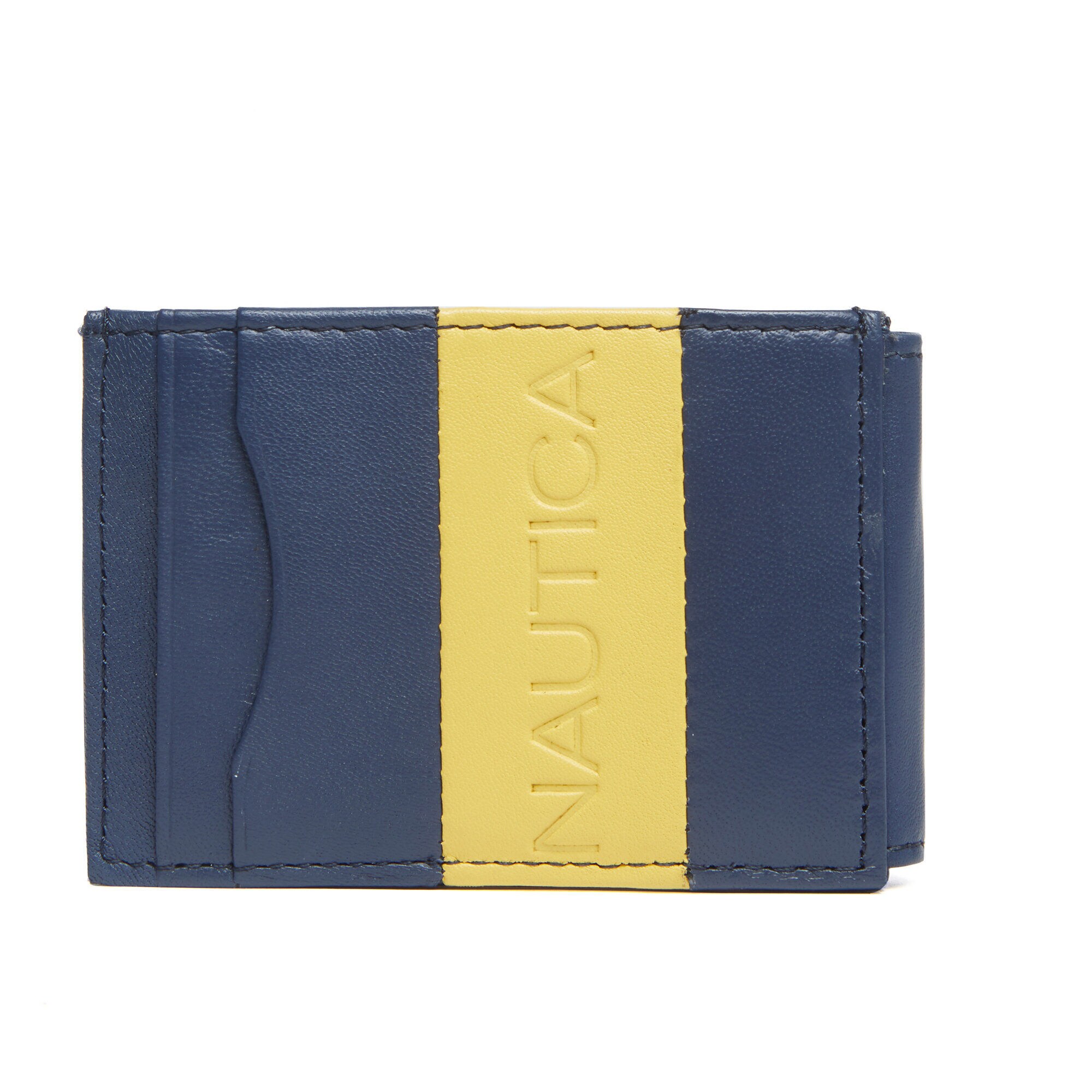 Bayfield Magnetic Slimfold Wallet,Navy,large