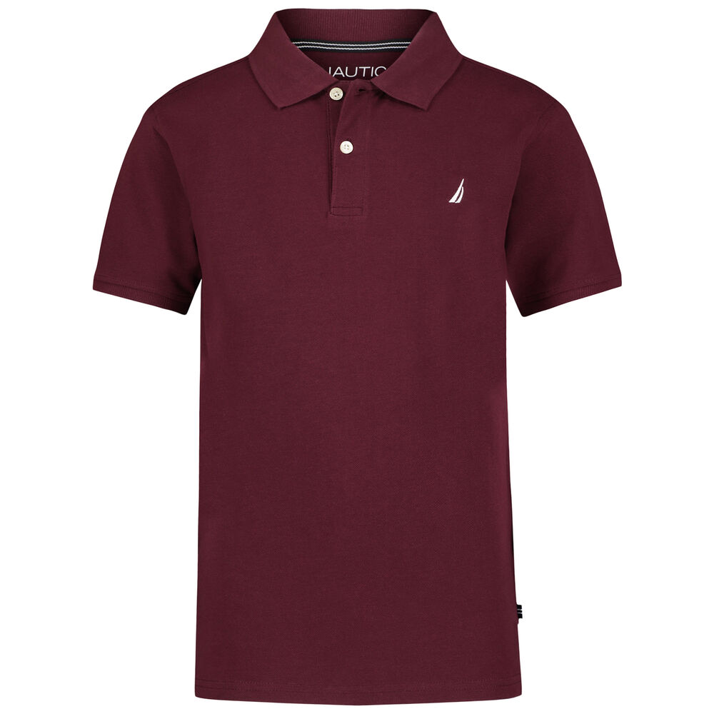 Boys' Solid Polo (8-20),Reckoning Red,large