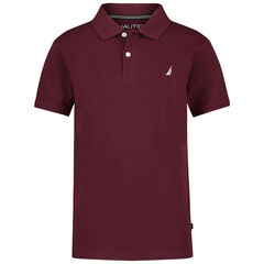 Boys' Solid Polo (8-20),Reckoning Red,large
