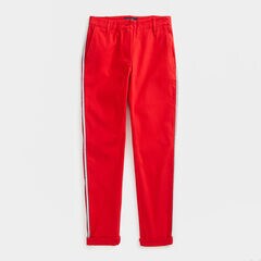 SIDE STRIPE CHINO PANTS,Tomales Red,large