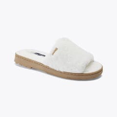 FAUX-FUR SLIDE SANDAL,True Khaki,large