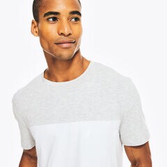 NAVTECH COLORBLOCK T-SHIRT,Heather Grey,large