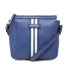 DOUBLE STRIPE CROSSBODY BAG,Ice Blue,large