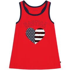Toddler Girls' Sequin Heart Tank (2T-4T),Pale Orchid,large