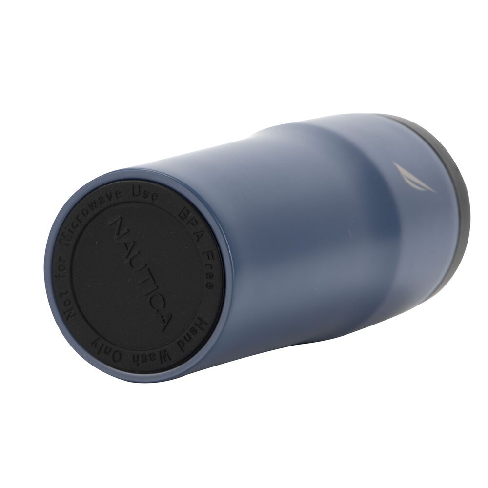 BRAND ICON DOUBLE-WALLED STAINLESS STEEL PUSH-BUTTON TUMBLER,Ice Blue,large