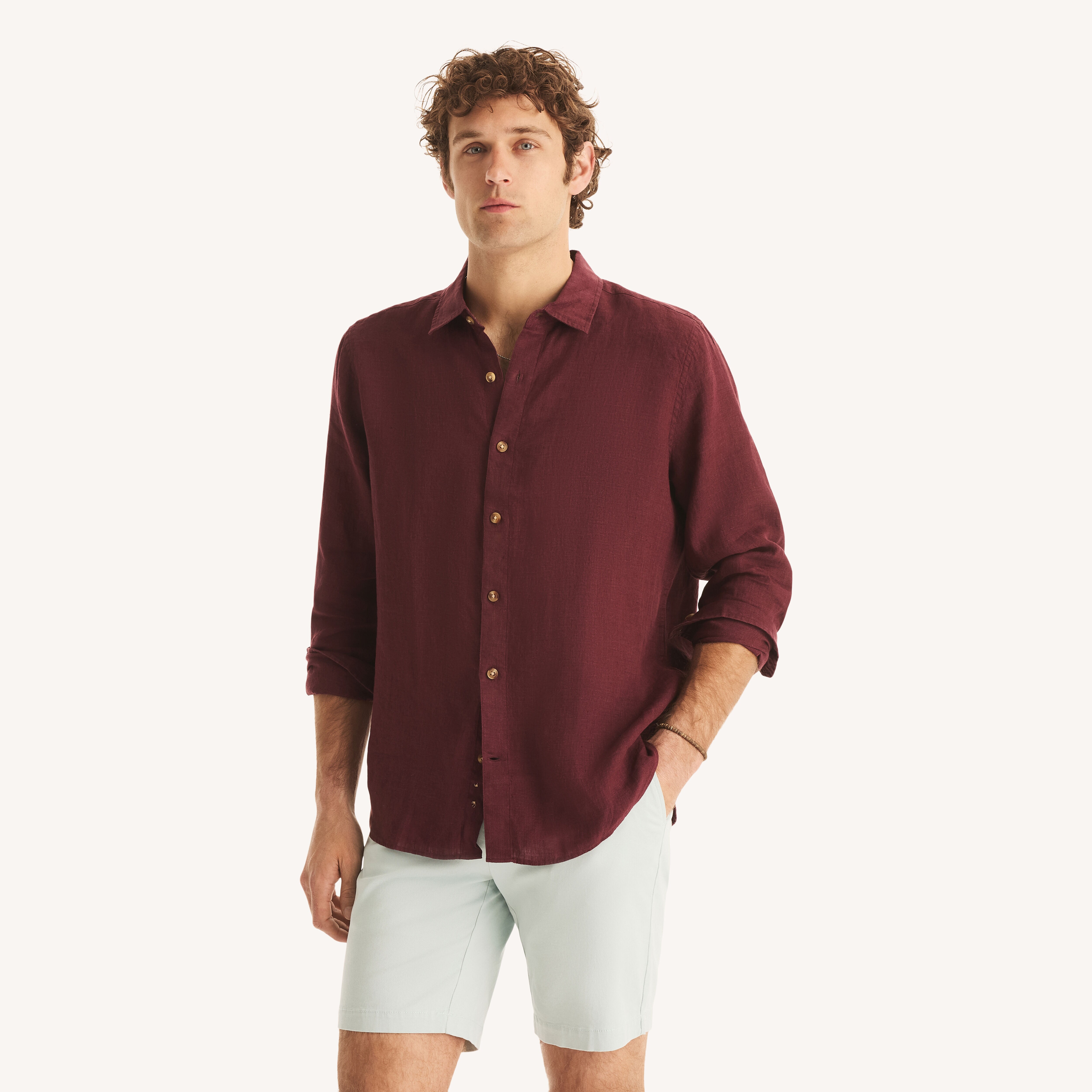 Classic Fit Linen Shirt | Nautica