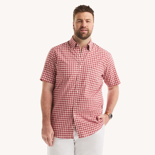 Big & Tall Plaid Short-Sleeve Shirt
