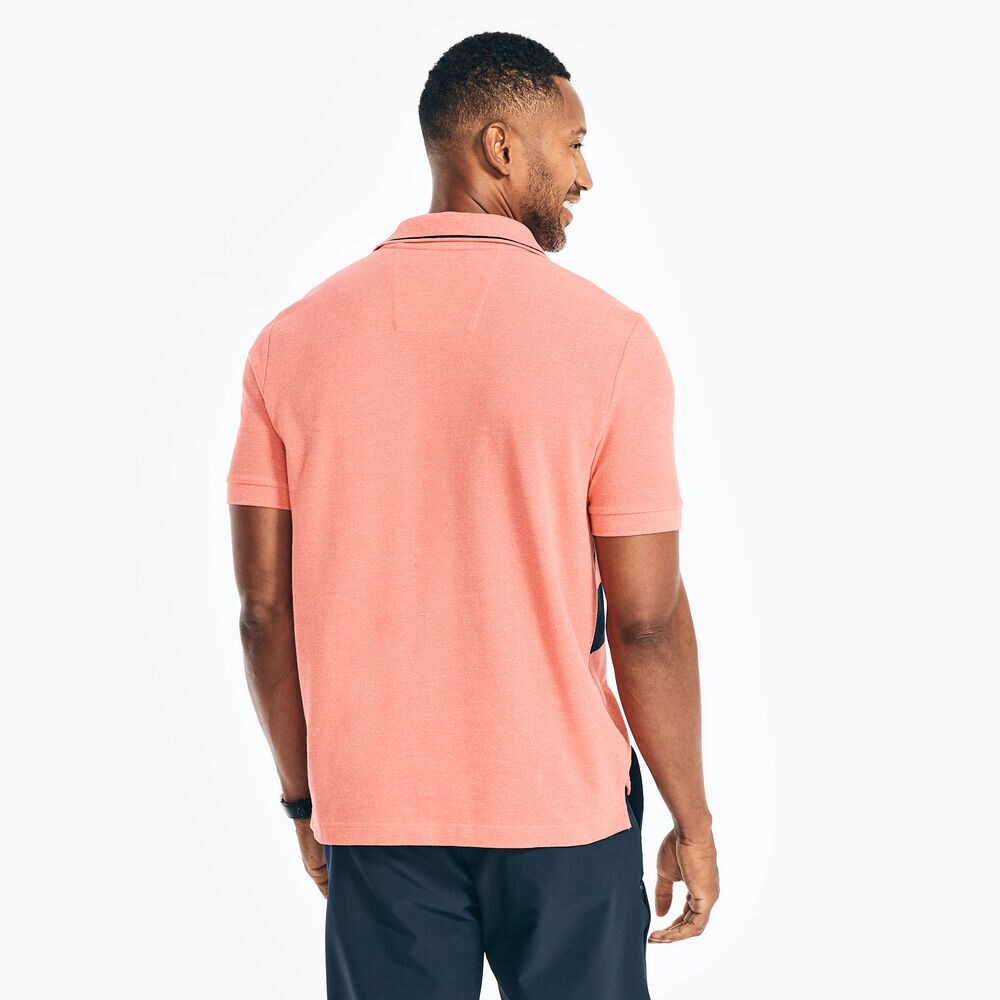 CLASSIC FIT CHEST-STRIPE POLO,Dreamy Coral,large