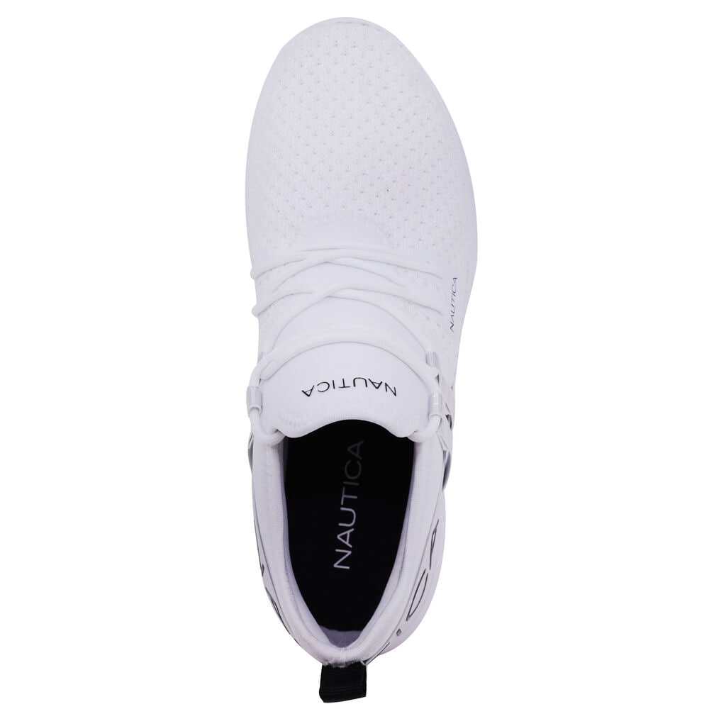 LOGO-STRAP MESH SNEAKER,Antique White Wash,large