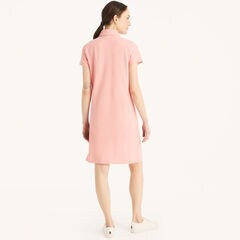 Solid Polo Dress,Prism Pink,large