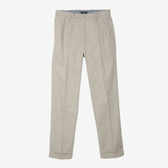 Casual Cuffed Twill Pant,True Stone,large