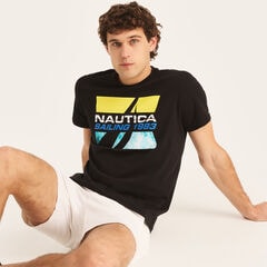 Sailing 1983 Graphic T-Shirt,True Black,large