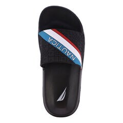 Logo Slide Sandal,Black,large
