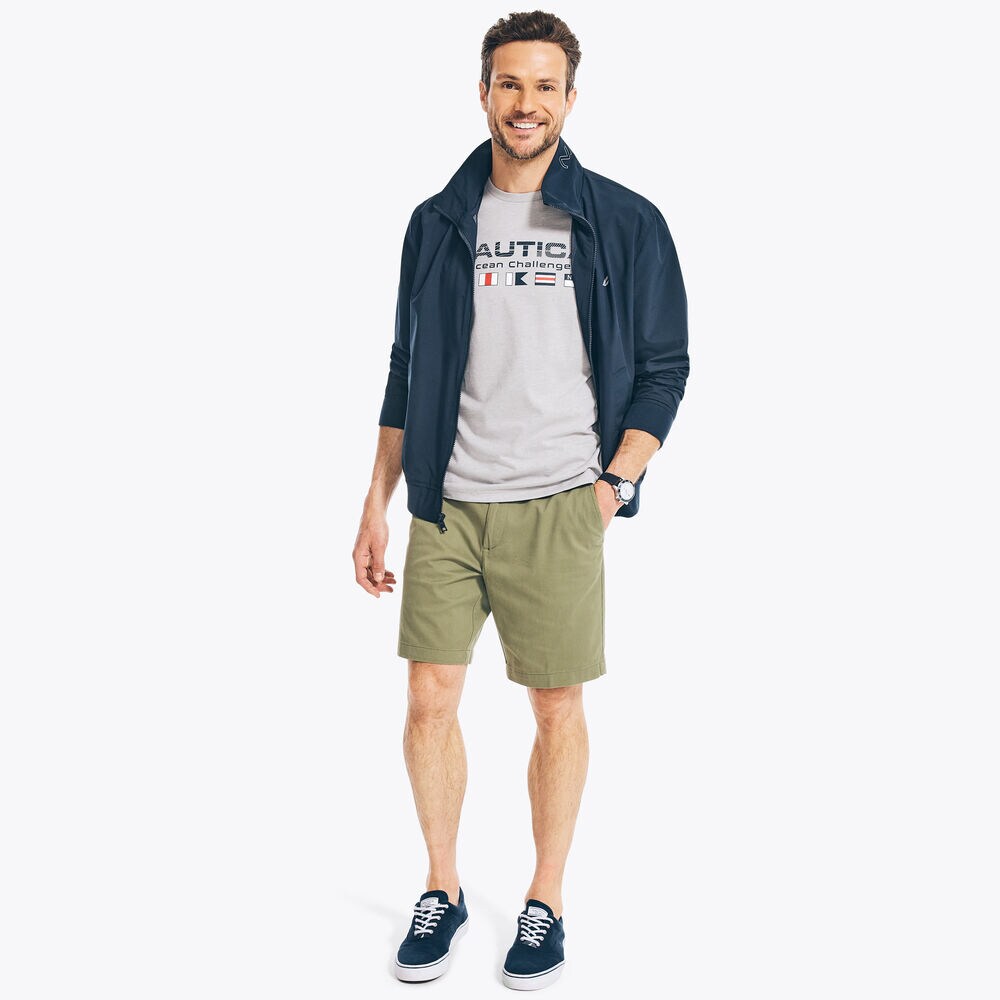 SUSTAINABLY CRAFTED OCEAN CHALLENGE GRAPHIC T-SHIRT,Grey Heather,large