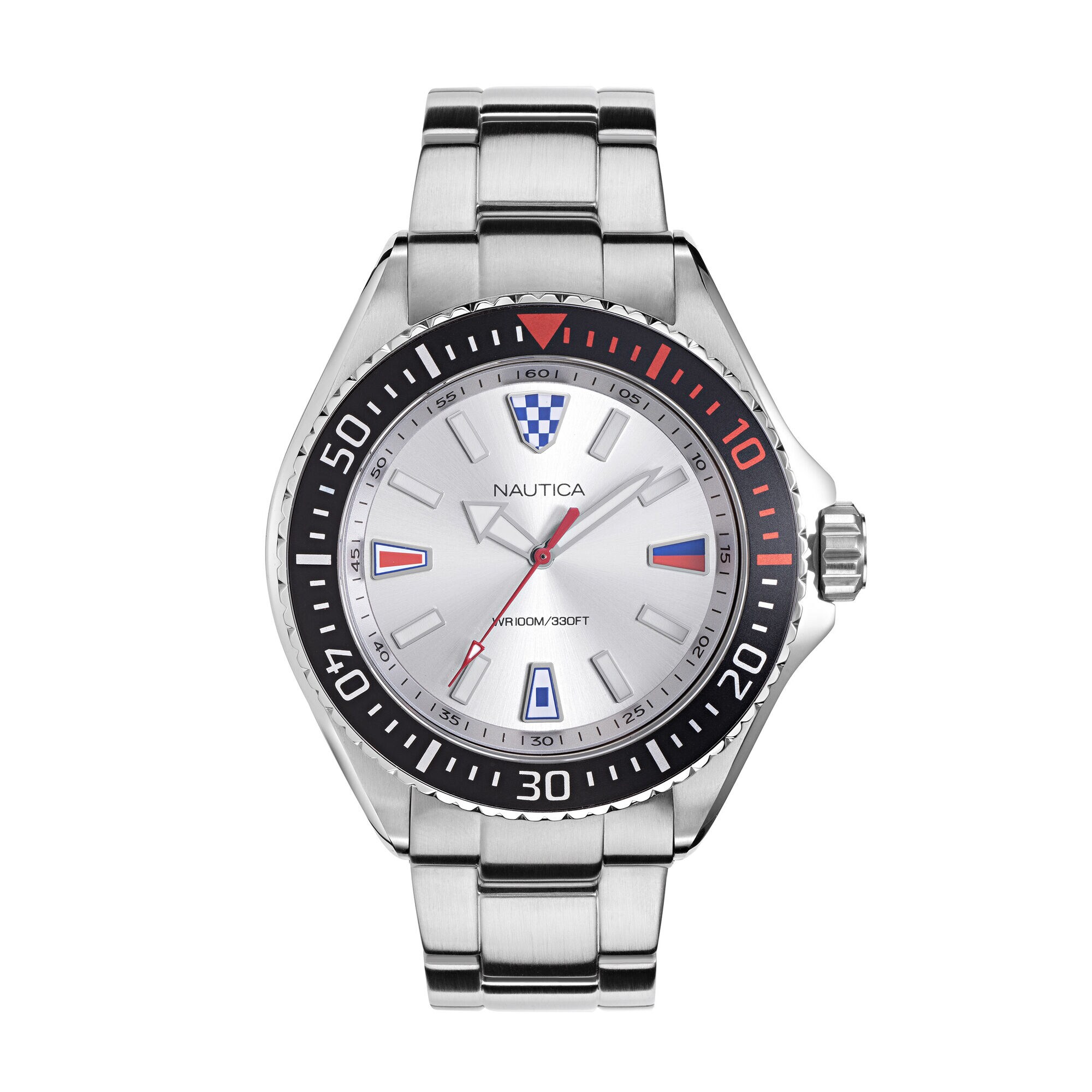 PARK BEACH STAINLESS STEEL WATCH,Multi,large