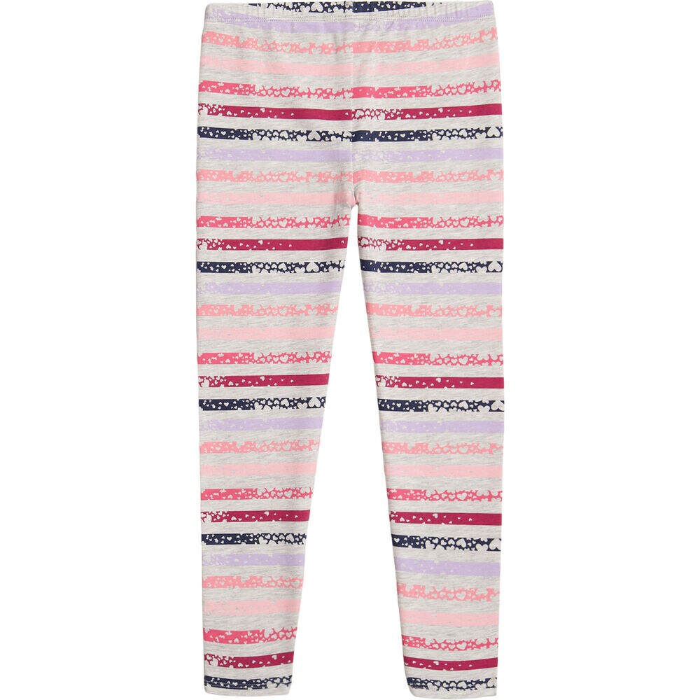 GIRLS' HEART STRIPED LEGGING (7-16),DEMITASSE,large