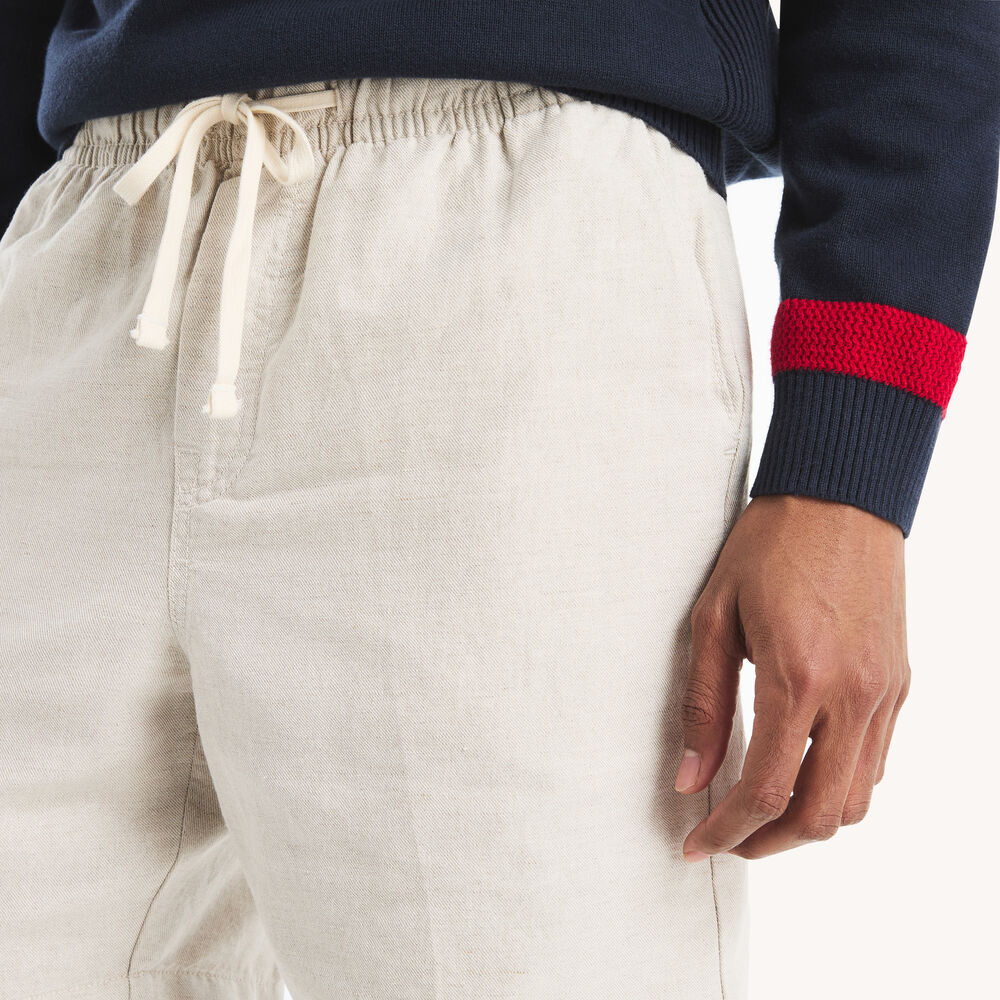 7" Yarn-Dyed Linen Short,Wheat Flax,large