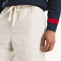 7" Yarn-Dyed Linen Short,Wheat Flax,large