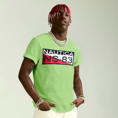 The Lil Yachty Collection by Nautica NS-83 Graphic T-Shirt,Lime Surf,large