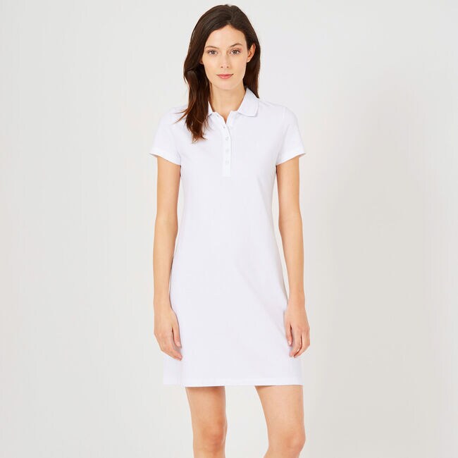 Short Sleeve Solid Polo Dress Nautica