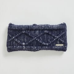CABLE-KNIT HEADBAND,Navy,large