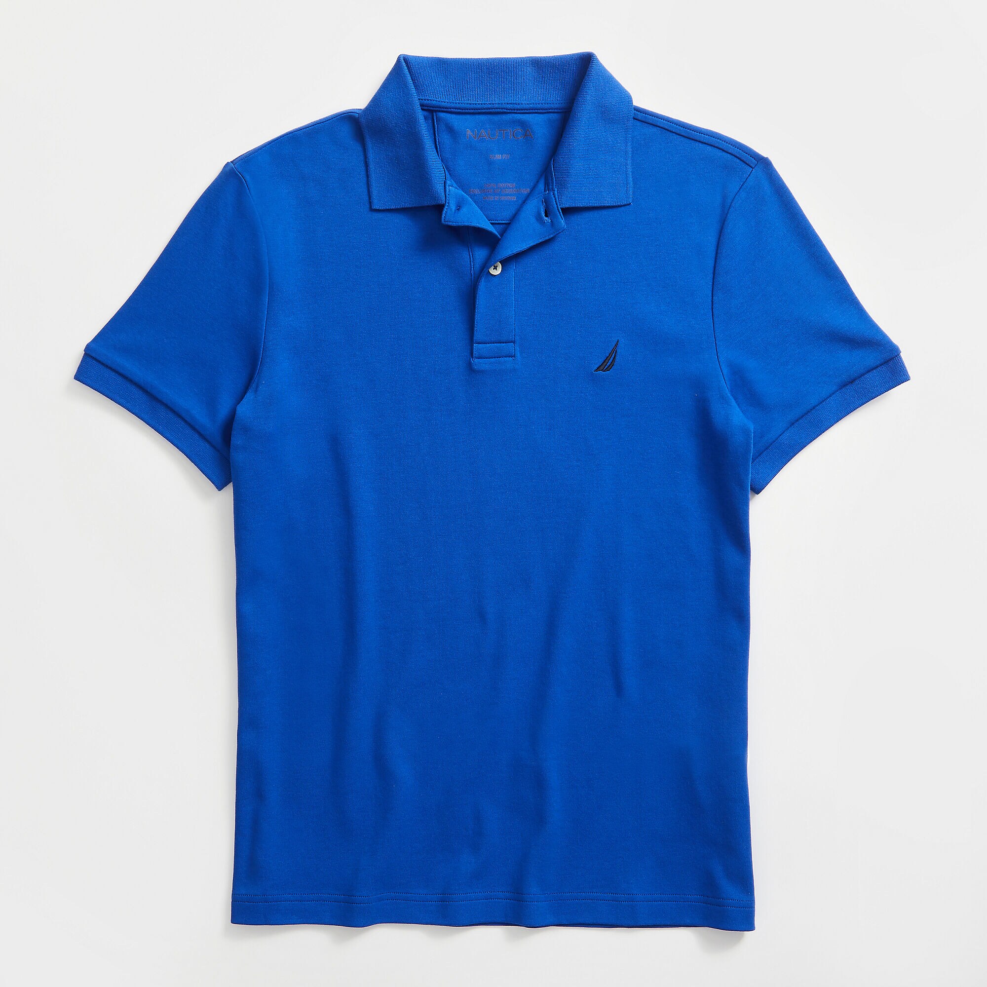 CLASSIC FIT BRAND ICON POLO,Bright Cobalt,large