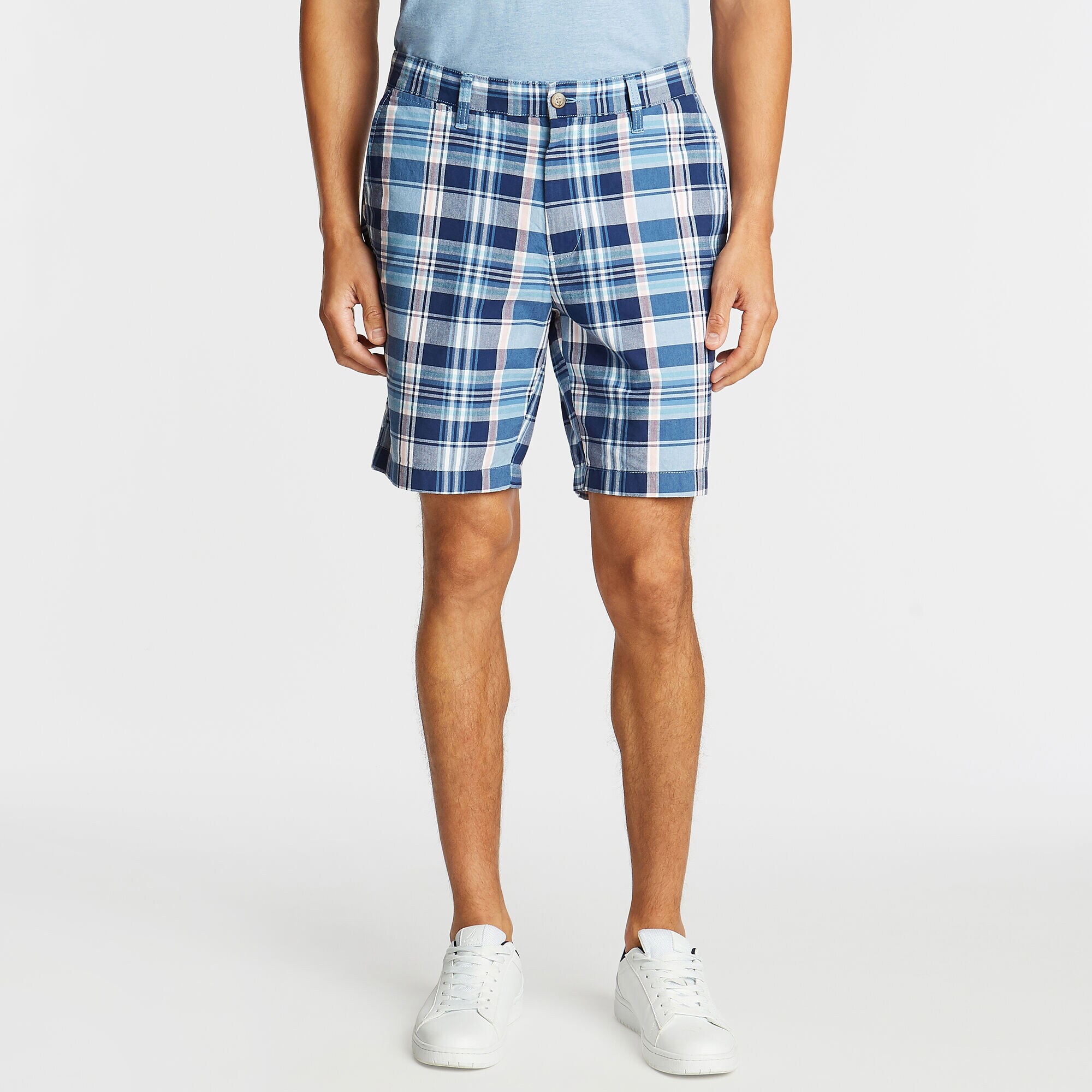 8.5" CLASSIC FIT SHORT IN MADRAS PLAID,Riviera Blue,large