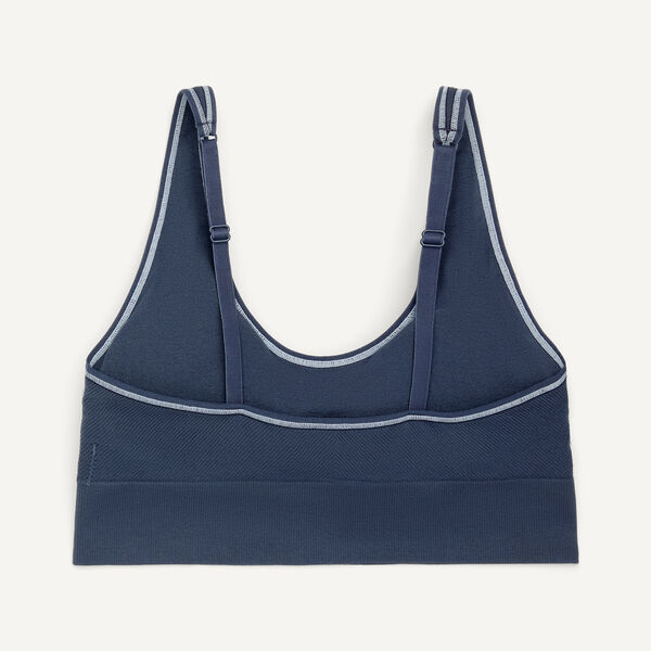 Ribbed Seamless Bra, 3-Pack