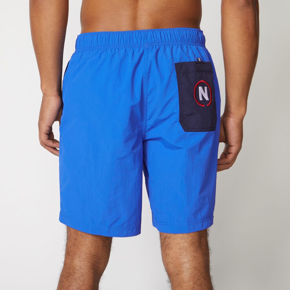8" COMPETITION HERITAGE PRINT QUICK-DRY SWIM,Lapis,large