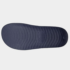 LOGO STRIPE SLIDE SANDALS,Navy,large