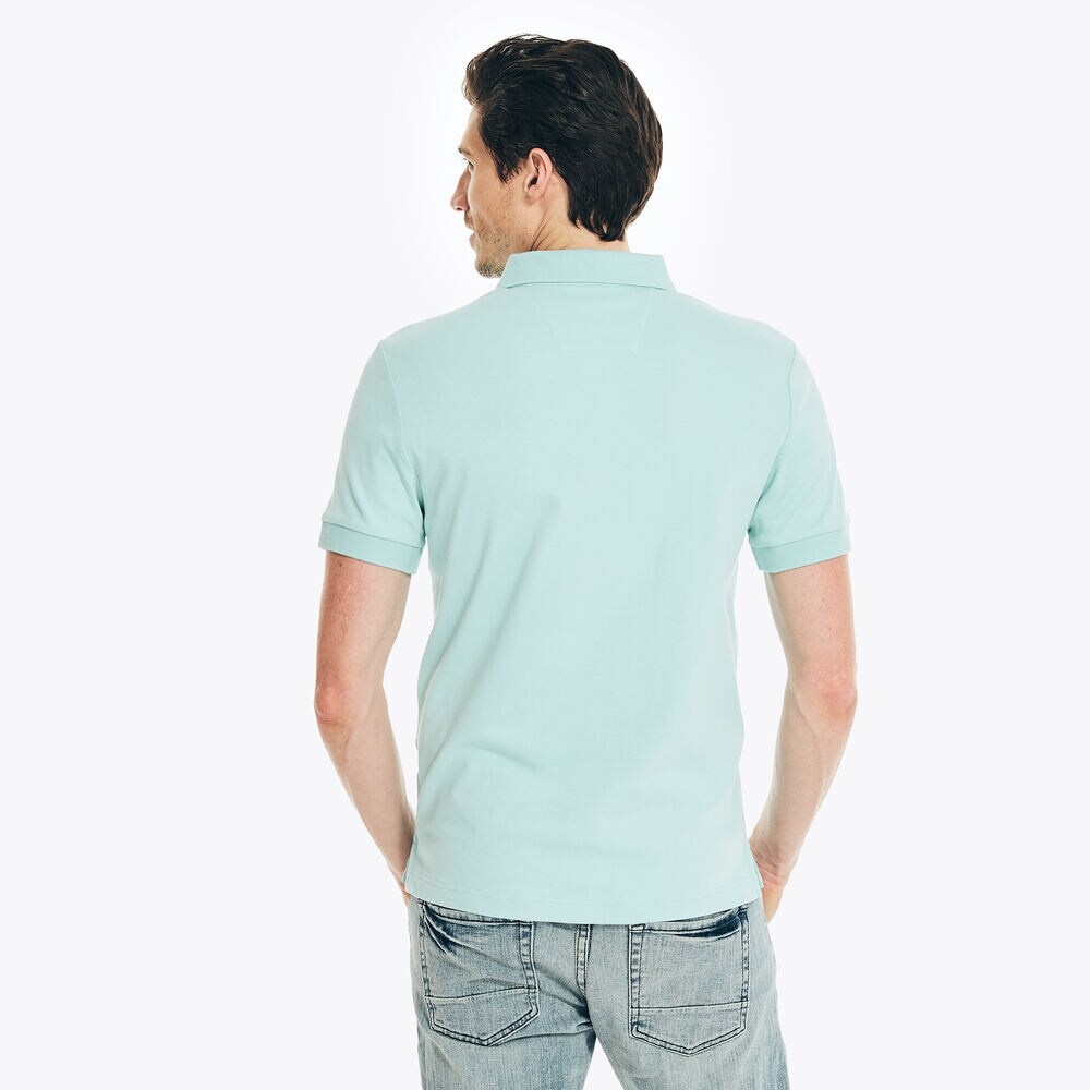 SLIM FIT INTERLOCK POLO,Harbor Mist,large