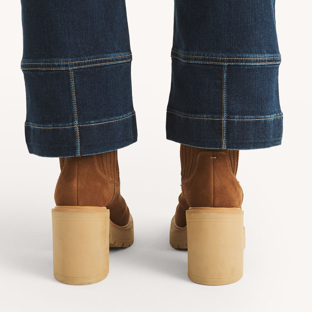 Mid-Rise Demi Bootcut Denim,Breeze,large