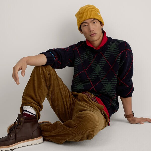Argyle Crewneck Sweater 