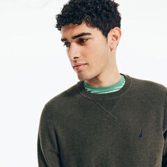 Navtech Textured Crewneck Sweater,Dark Hunter,large