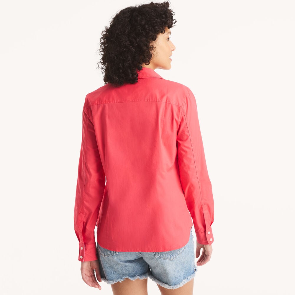 Button-Up Shirt,Pomegranate,large