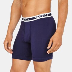 Stretch Boxer Briefs, 3-Pack,Crest Blue,large