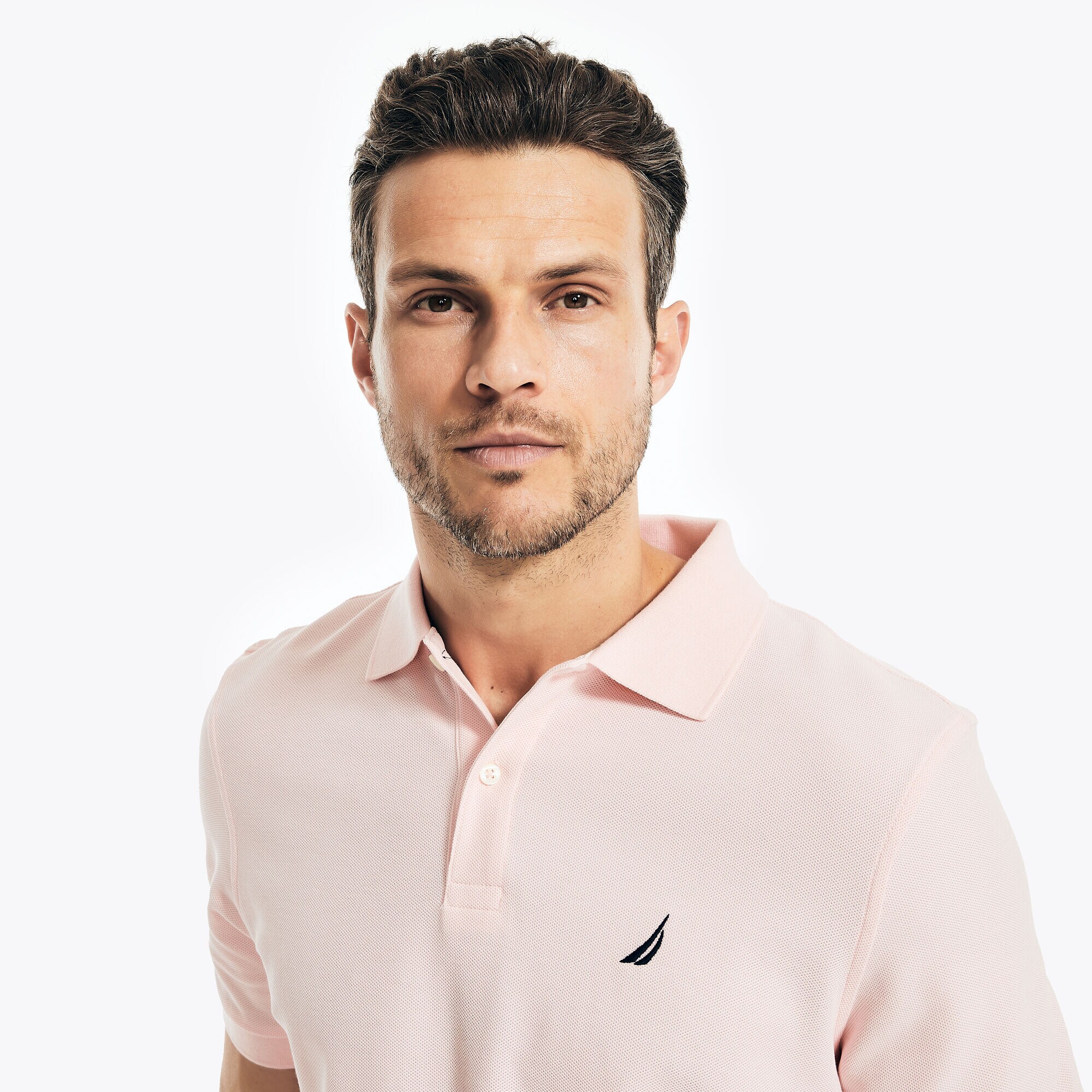 CLASSIC FIT DECK POLO,Buoy Red,large