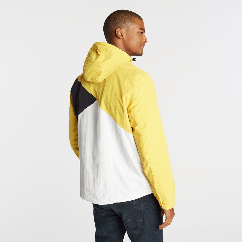 LIGHTWEIGHT JACKET IN COLORBLOCK,Buoy Yellow,large