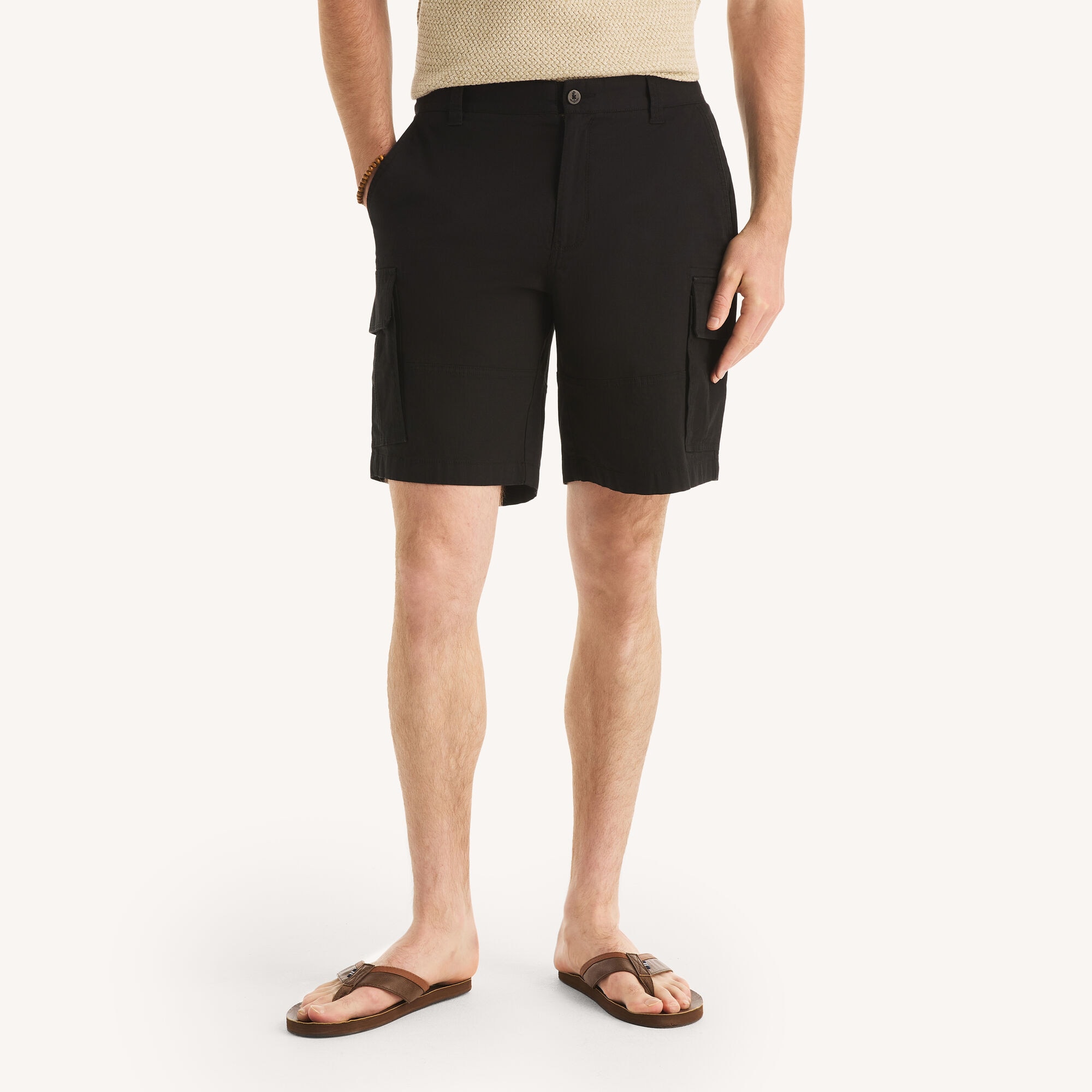 9.5" Navigator Stretch Cargo Short,True Black,large