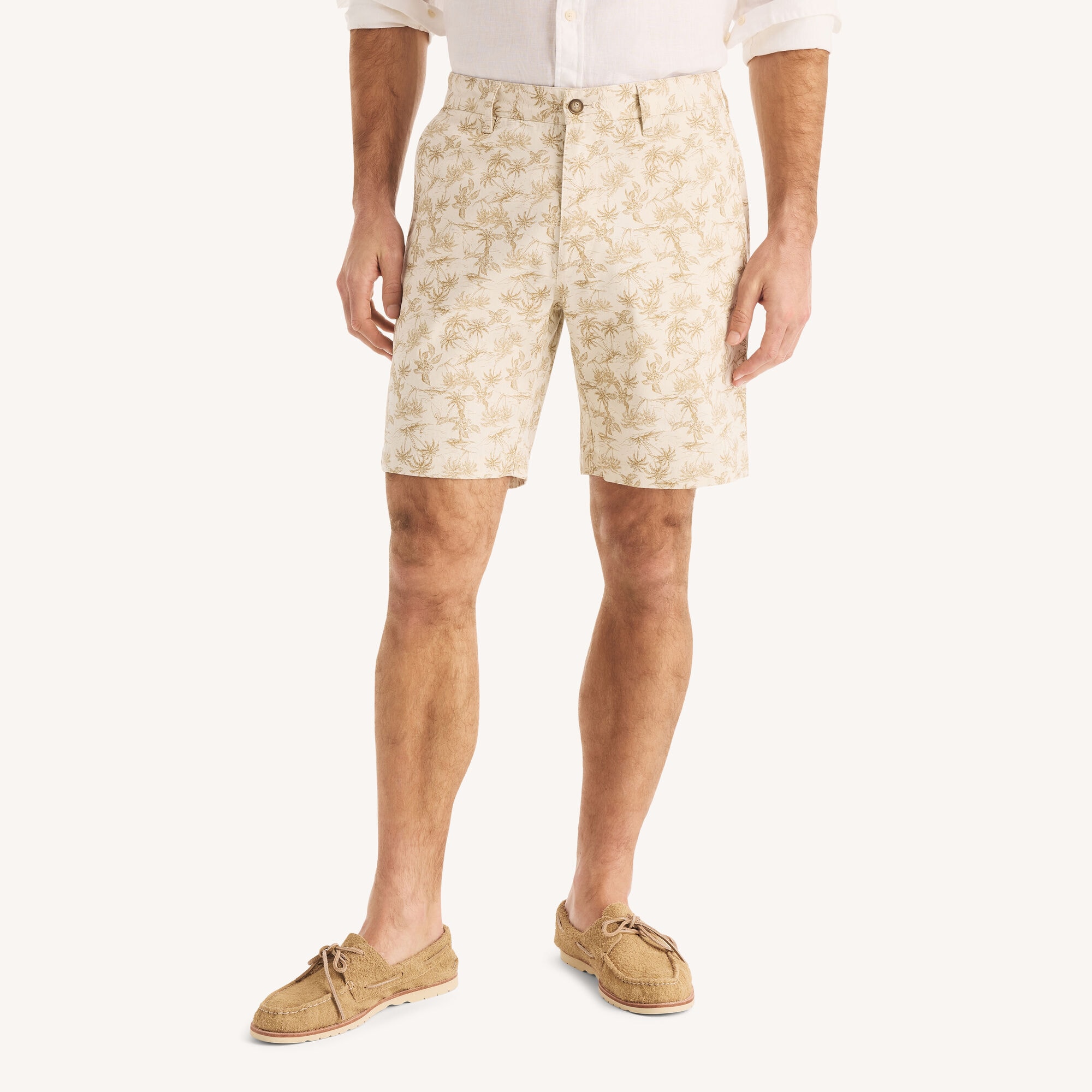 8.5" Printed Stretch Deck Short,Natural,large