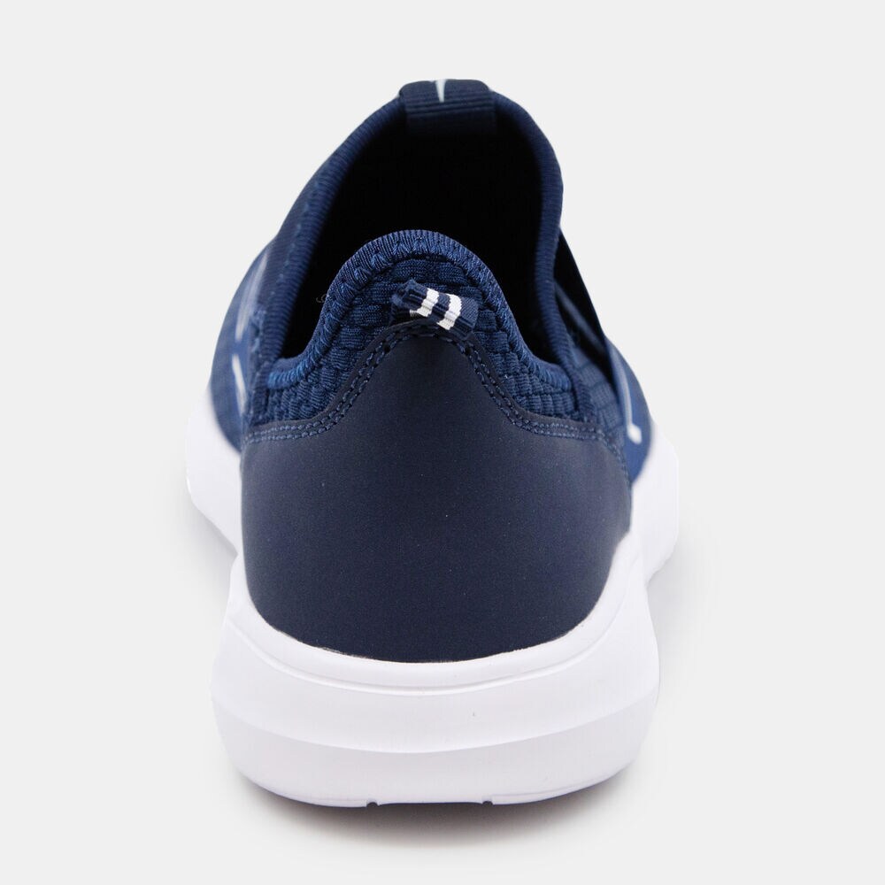 ROSEMONT EMBROIDERED LOGO SNEAKERS,Navy,large